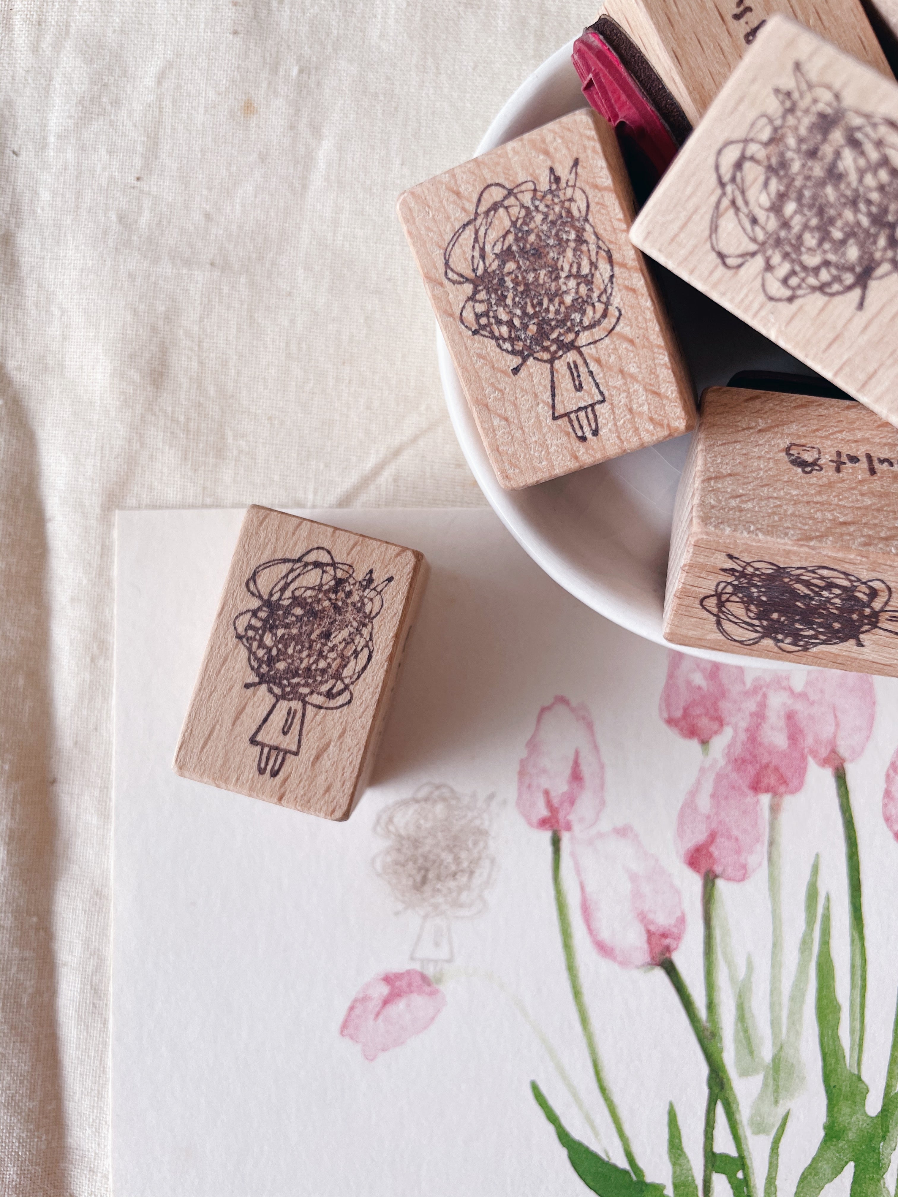 msbulat I'm Okay Rubber Stamp - Smidapaper Ikigai Shop