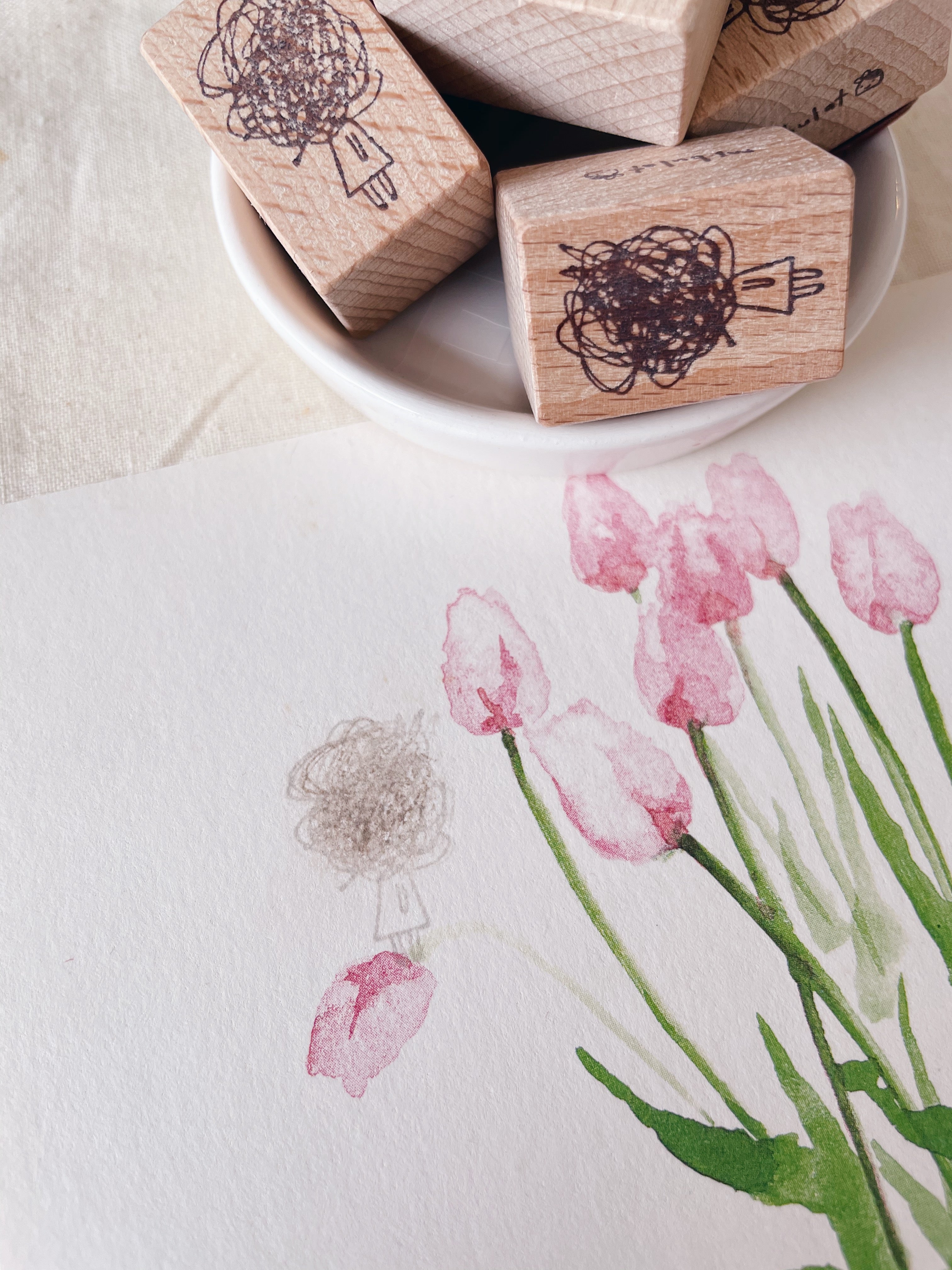 msbulat I'm Okay Rubber Stamp - Smidapaper Ikigai Shop