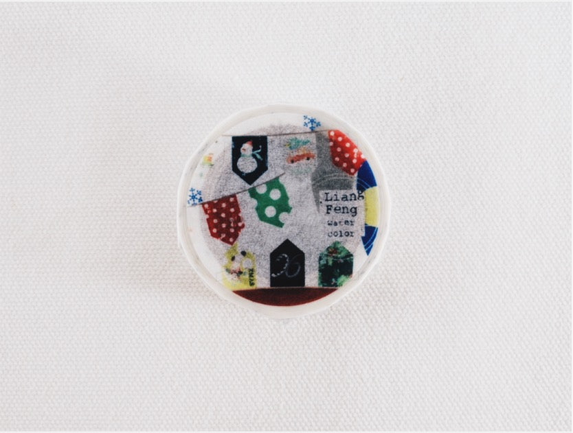 Liang Feng Merry X'Mas Washi Tape MTW-LF063 - Smidapaper Ikigai Shop