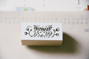 Nico Neco x deguchi Be Still Rubber Stamp - Smidapaper Ikigai Shop