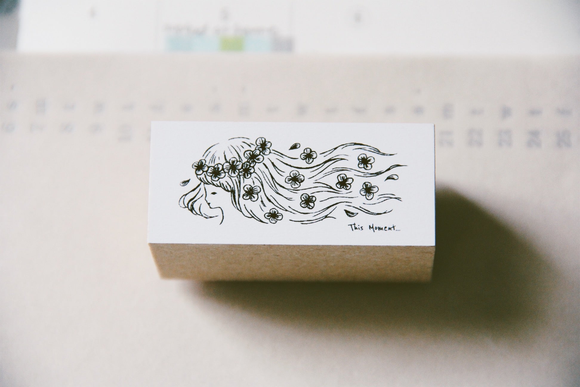 Nico Neco x deguchi Don't Miss This Moment Rubber Stamp - Smidapaper Ikigai Shop