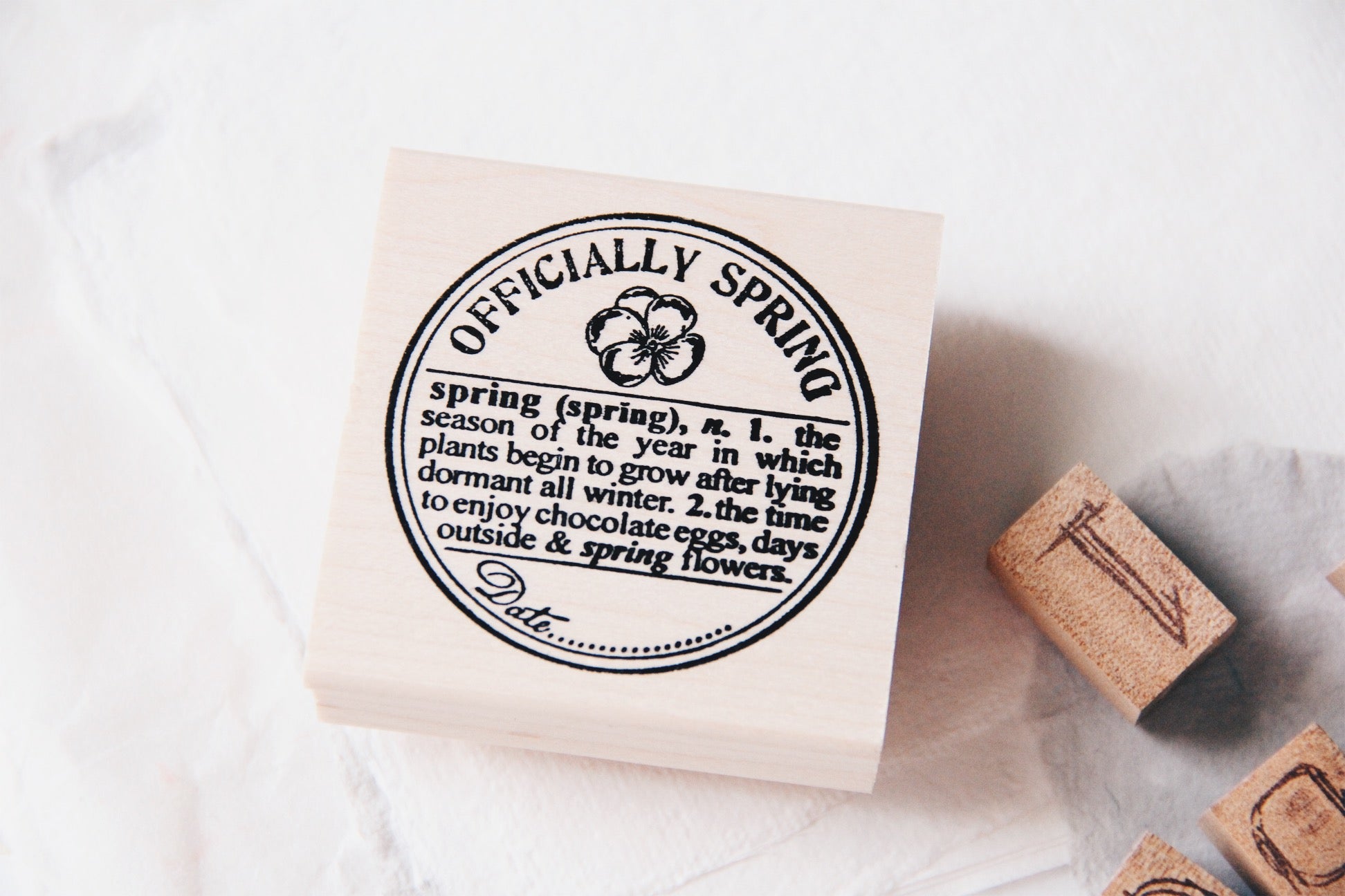 Catslife Press Officially Spring Rubber Stamp - Smidapaper Ikigai Shop