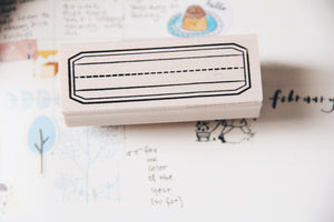 Catslife Press Wide Label Rubber Stamp - Smidapaper Ikigai Shop