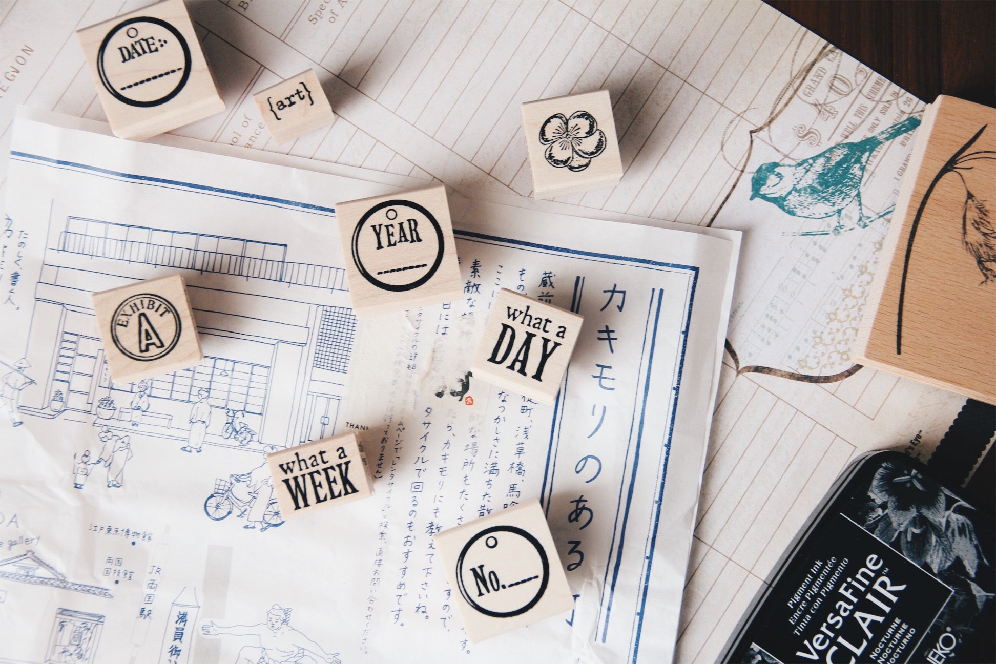 Catslife Press Art Rubber Stamp - Smidapaper Ikigai Shop