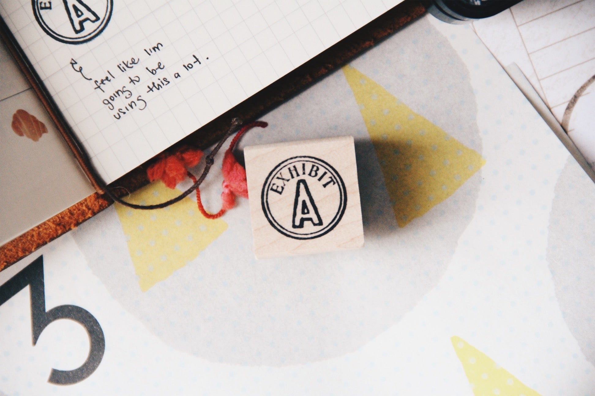Catslife Press Exhibit A Rubber Stamp - Smidapaper Ikigai Shop