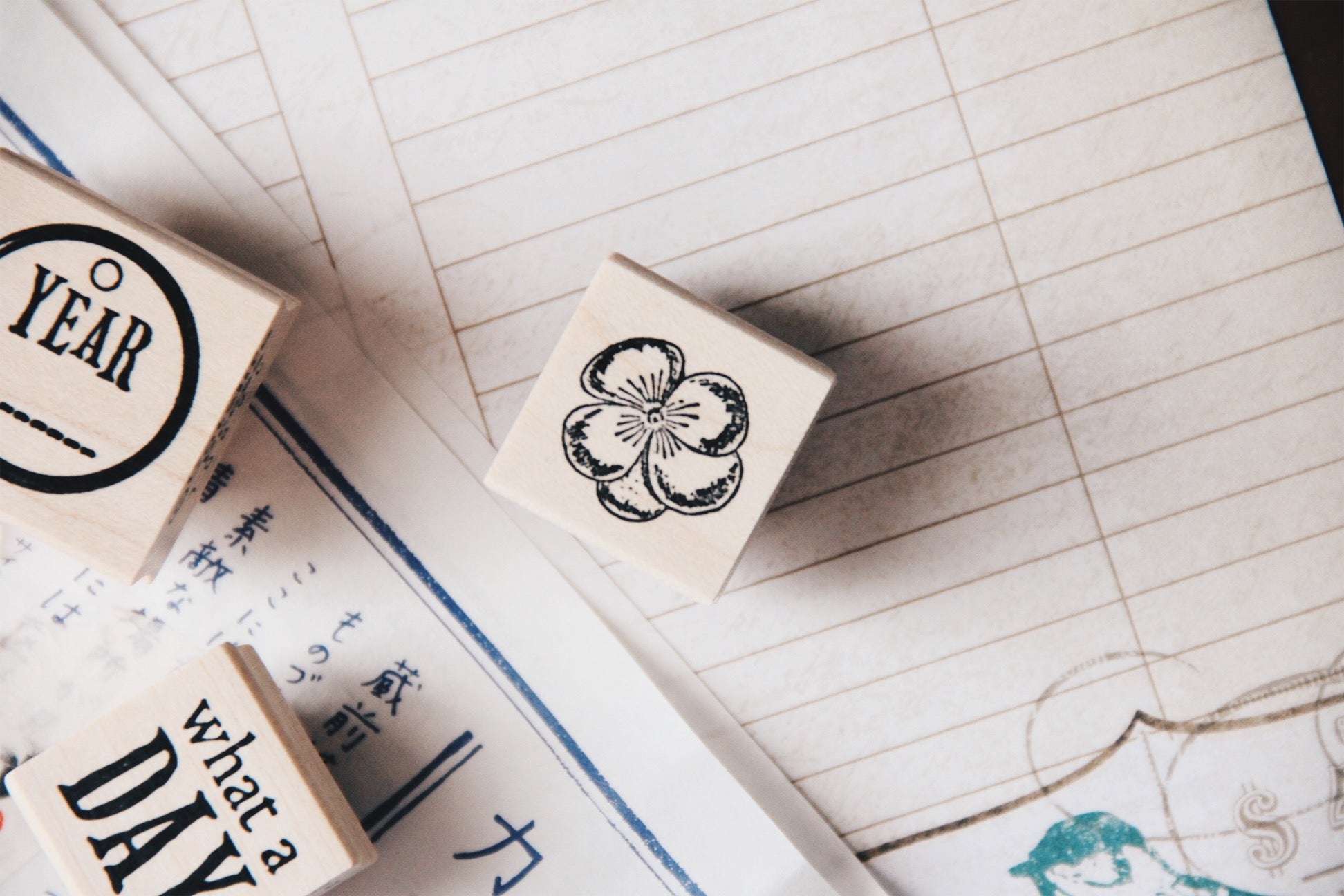 Catslife Press Sakura-Cherry Blossom Flower Rubber Stamp - Smidapaper Ikigai Shop