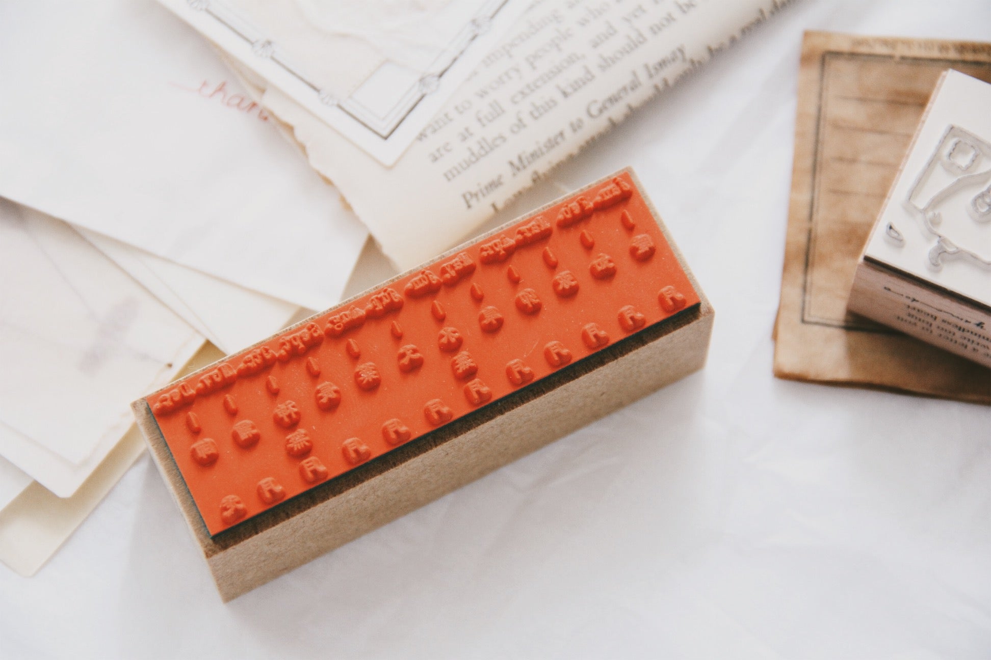 Nico Neco Month of the Year Rubber Stamp - Smidapaper Ikigai Shop