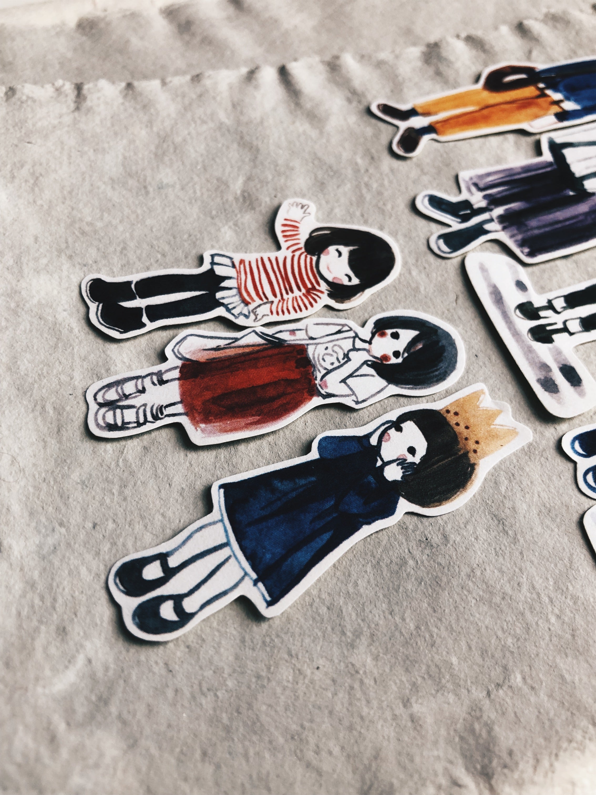 Msbulat Daily OOTD Stickers - Smidapaper Ikigai Shop