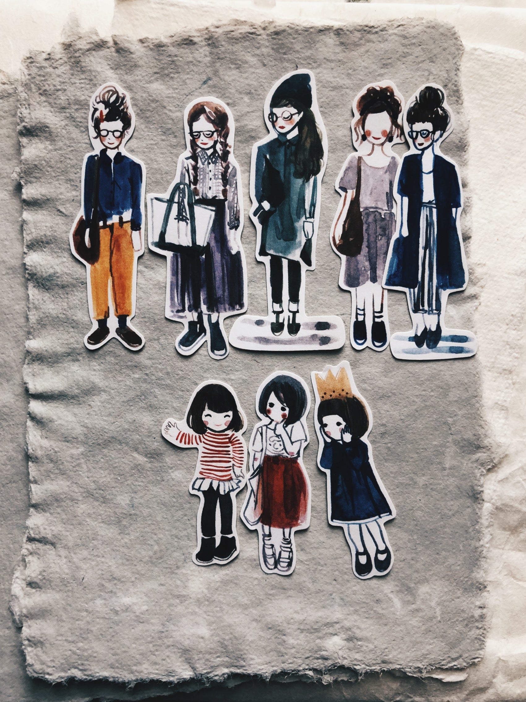 Msbulat Daily OOTD Stickers - Smidapaper Ikigai Shop