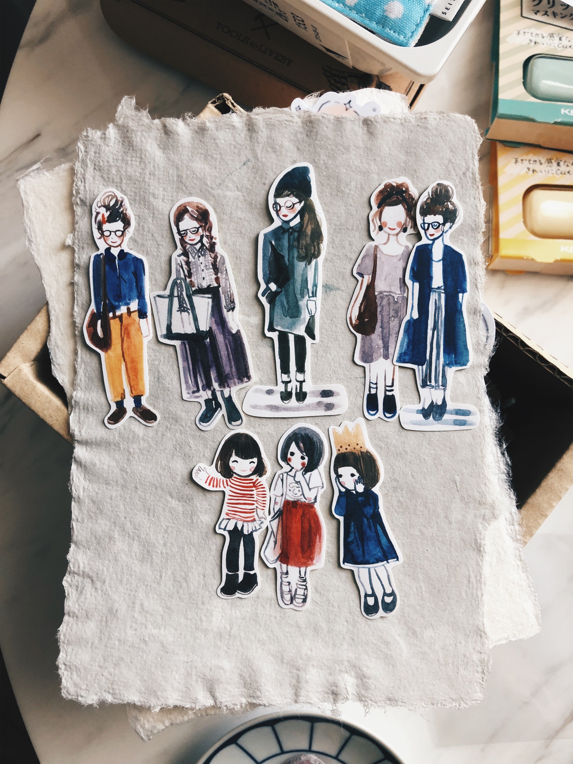 Msbulat Daily OOTD Stickers - Smidapaper Ikigai Shop