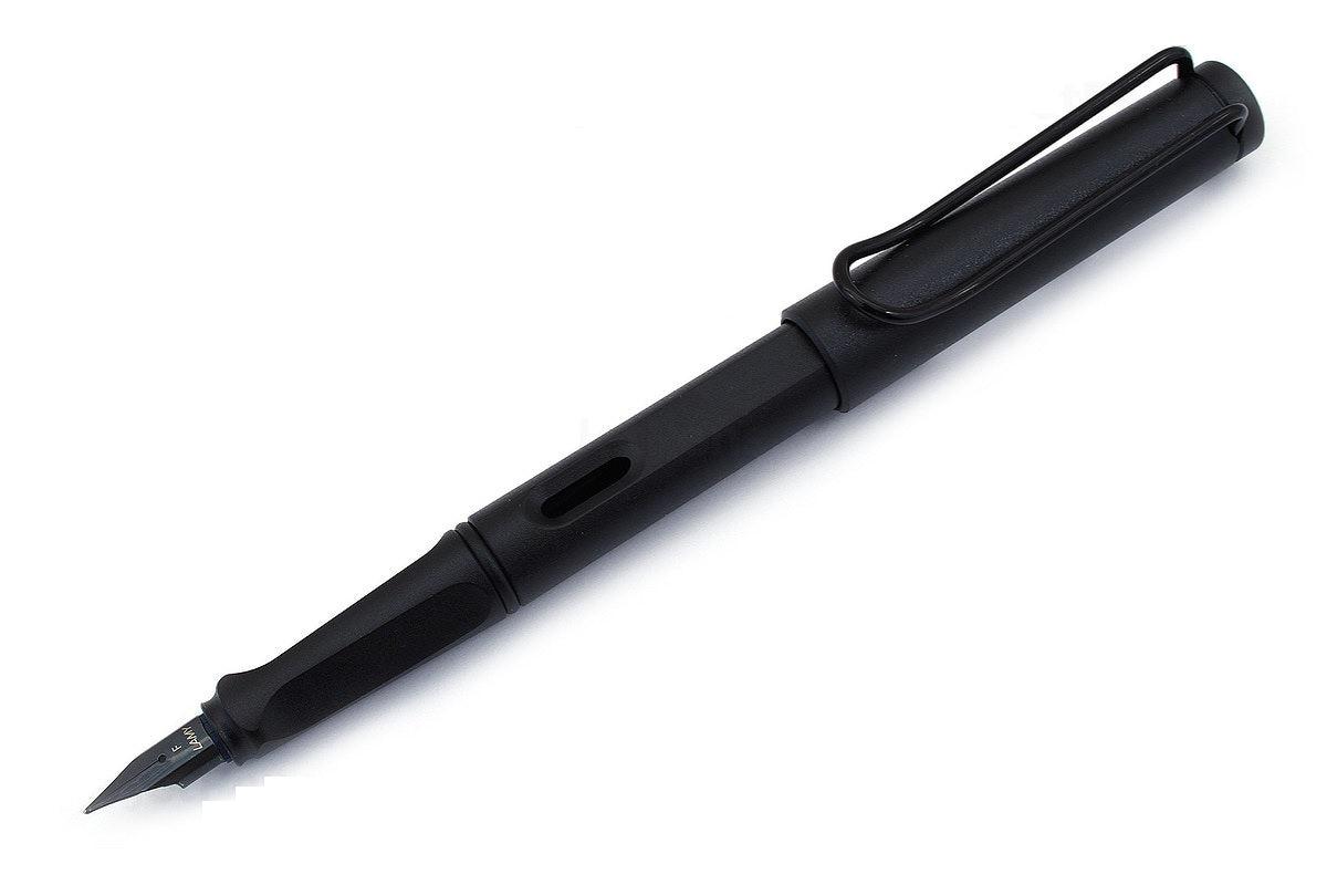 Lamy Safari 044 All Black Fountain Pen - Medium - Smidapaper Ikigai Shop