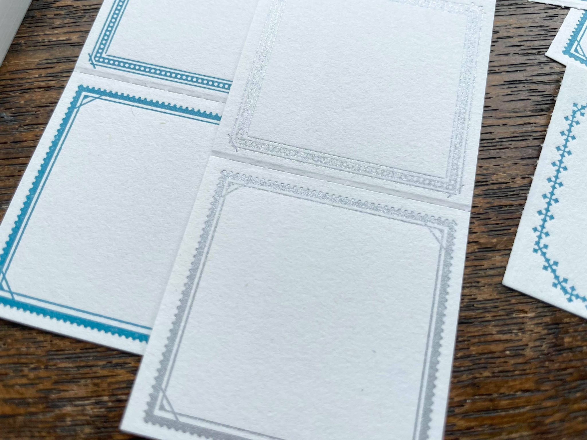 Oeda Letterpress Summer Limited Edition 3 Pattern Label Book: Frame (2 Colours) - Smidapaper Ikigai Shop