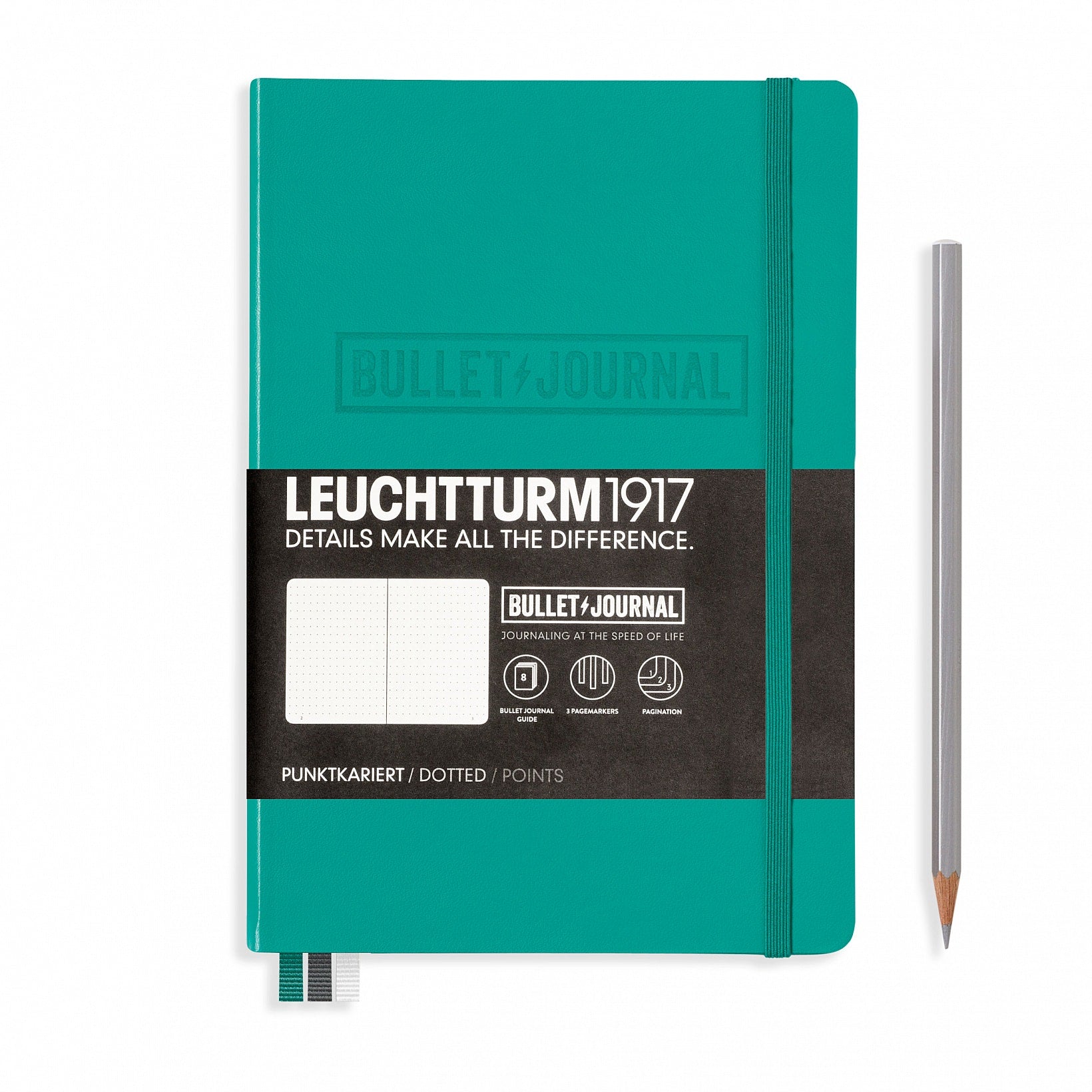 Leuchtturm1917 - Bullet Journal - A5 Emerald - Smidapaper Ikigai Shop