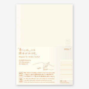 MD Notebook - 10th Anniversary - Lined with Sections - Smidapaper Ikigai Shop