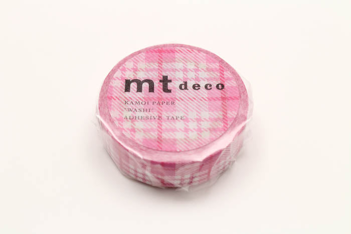 MT Washi Tape - Check Light Pink MT01D420 - Smidapaper Ikigai Shop