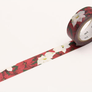 MT Washi Tape - Christmas Poinsettia MTCMAS82 - Smidapaper Ikigai Shop