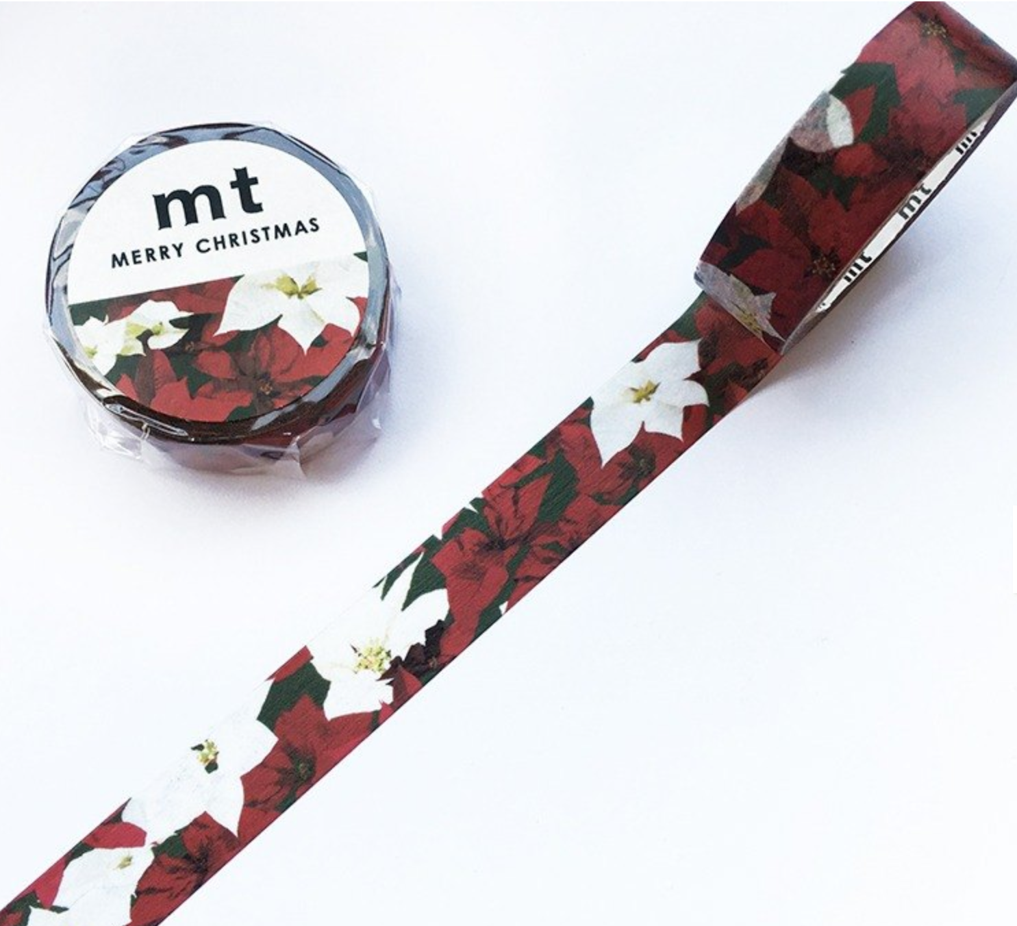 MT Washi Tape - Christmas Poinsettia MTCMAS82 - Smidapaper Ikigai Shop