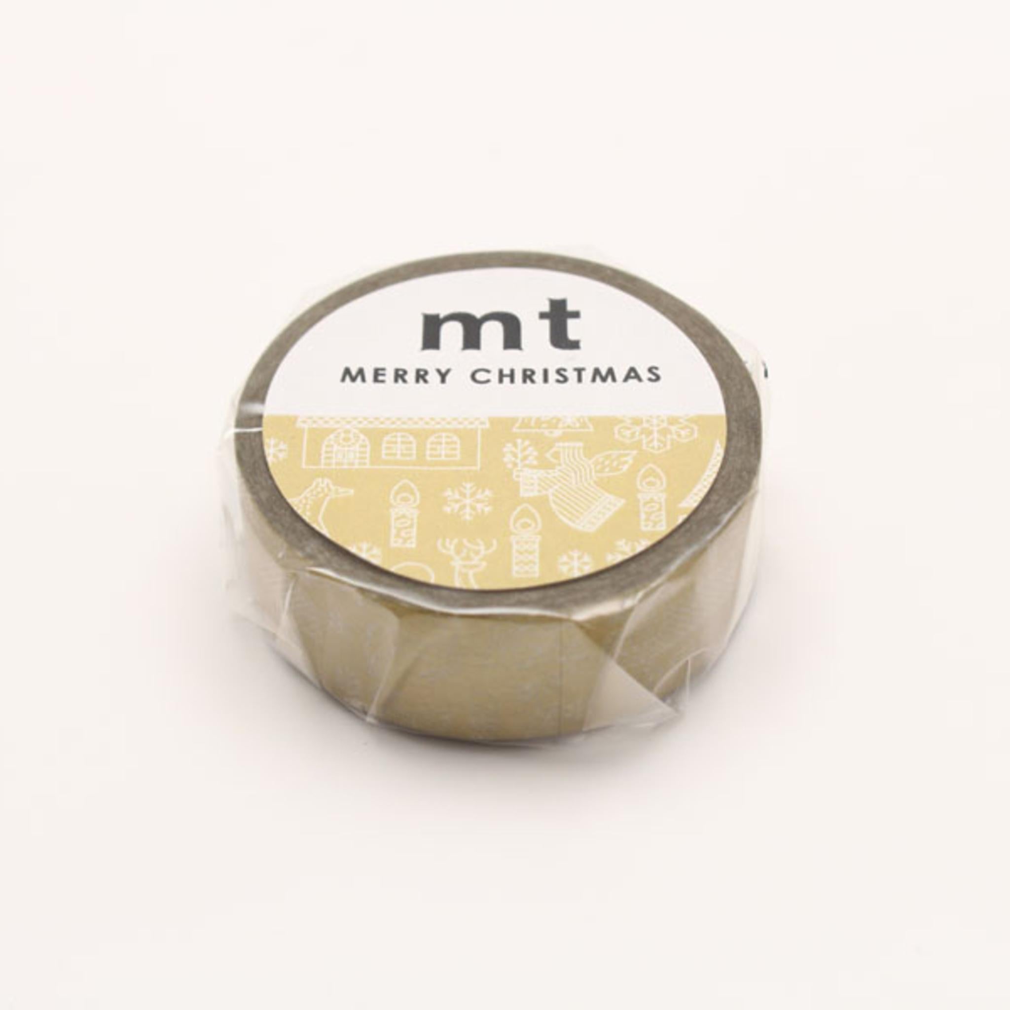 MT Washi Tape - Christmas Line Drawing MTCMAS85 - Smidapaper Ikigai Shop