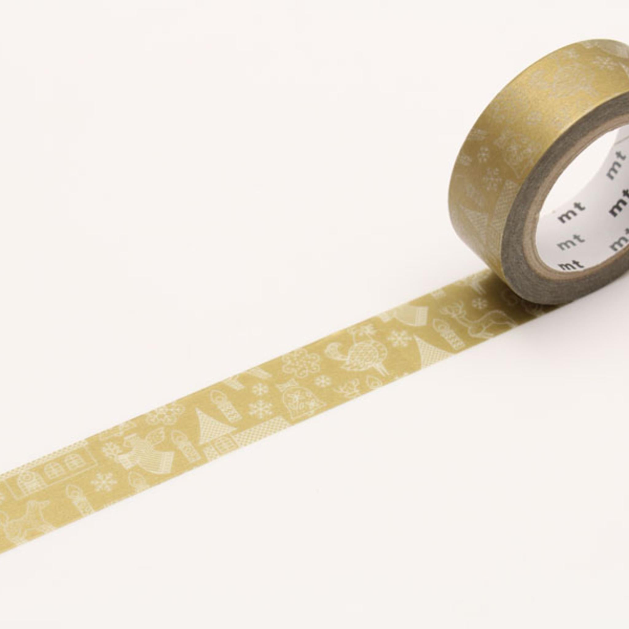 MT Washi Tape - Christmas Line Drawing MTCMAS85 - Smidapaper Ikigai Shop