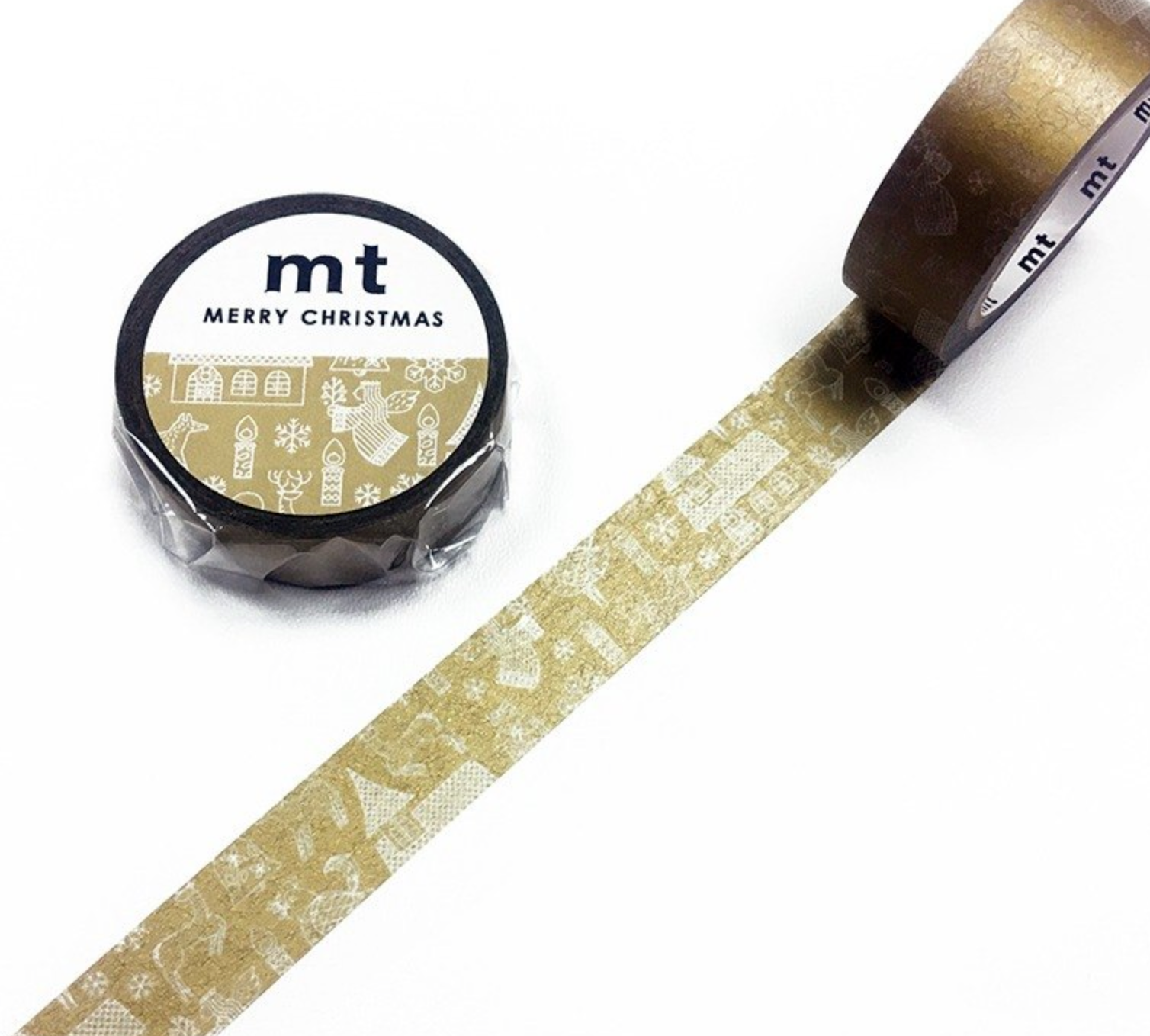 MT Washi Tape - Christmas Line Drawing MTCMAS85 - Smidapaper Ikigai Shop