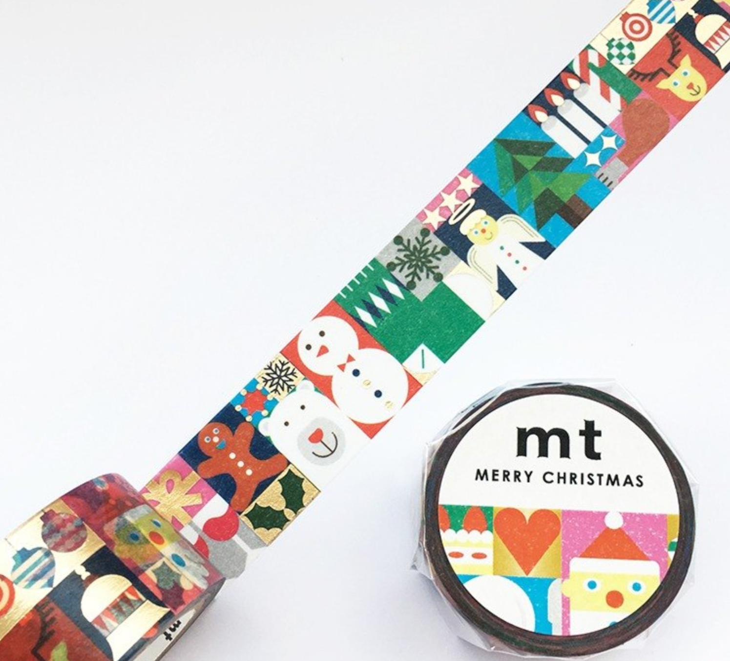MT Washi Tape - Geometric Christmas MTCMAS87 - Smidapaper Ikigai Shop