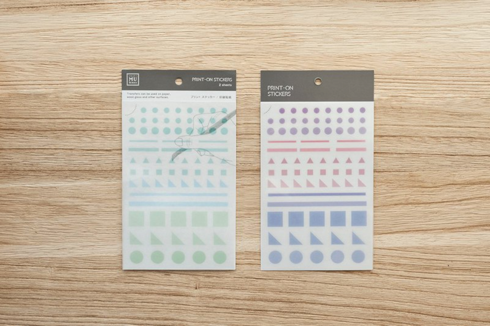 MU Print-On Stickers-025 Geometric - Smidapaper Ikigai Shop