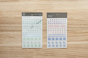 MU Print-On Stickers-025 Geometric - Smidapaper Ikigai Shop