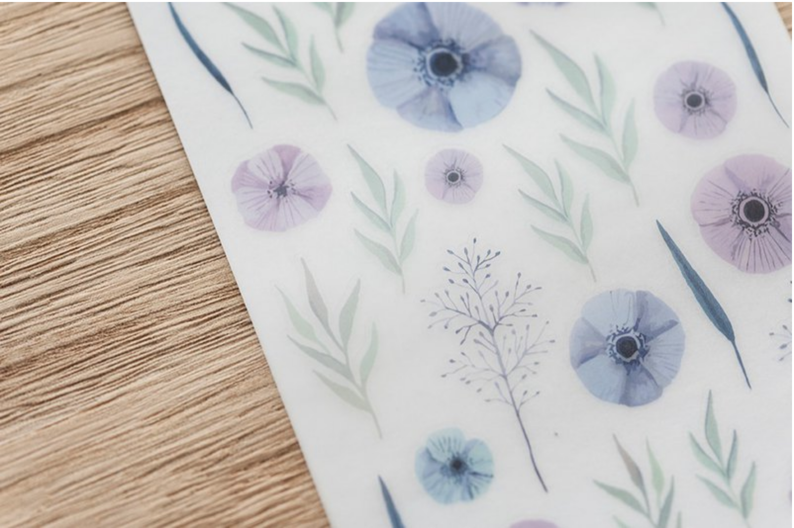 MU Print-On Stickers-014 Byblis Liniflora - Smidapaper Ikigai Shop