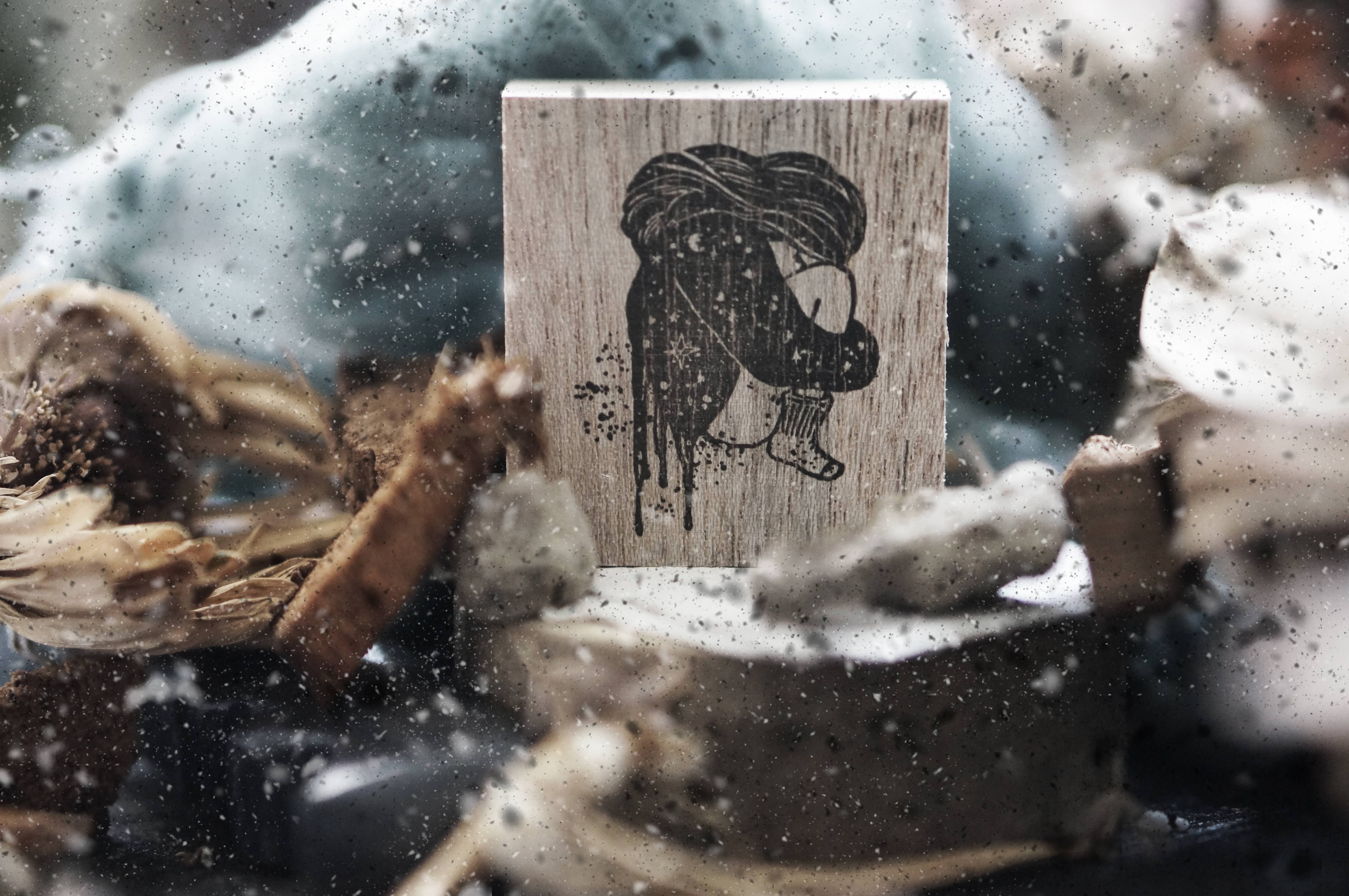 Black Milk Project Melancholy: Cradle Rubber Stamps