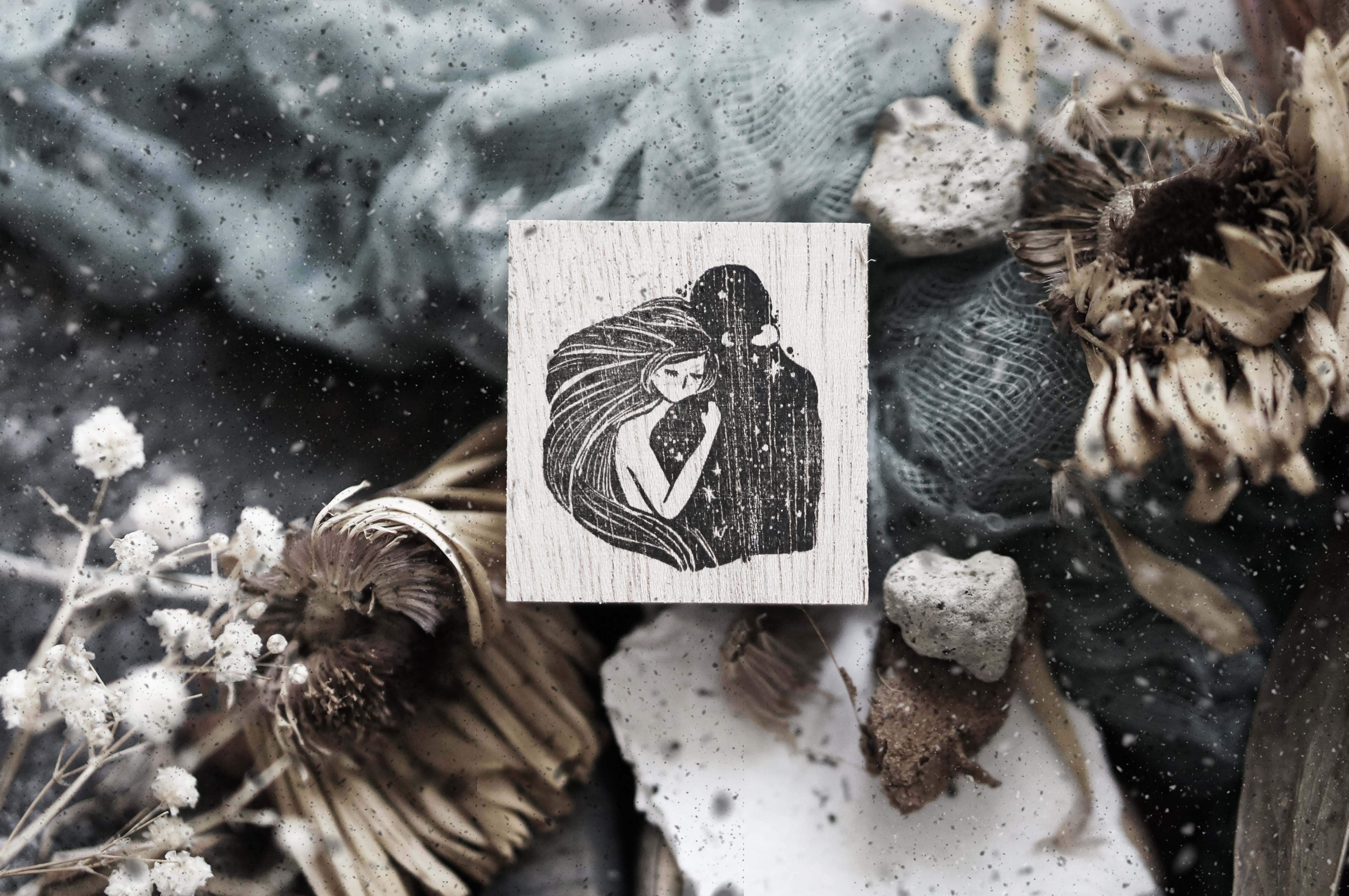 Black Milk Project Melancholy: Embrace Rubber Stamps