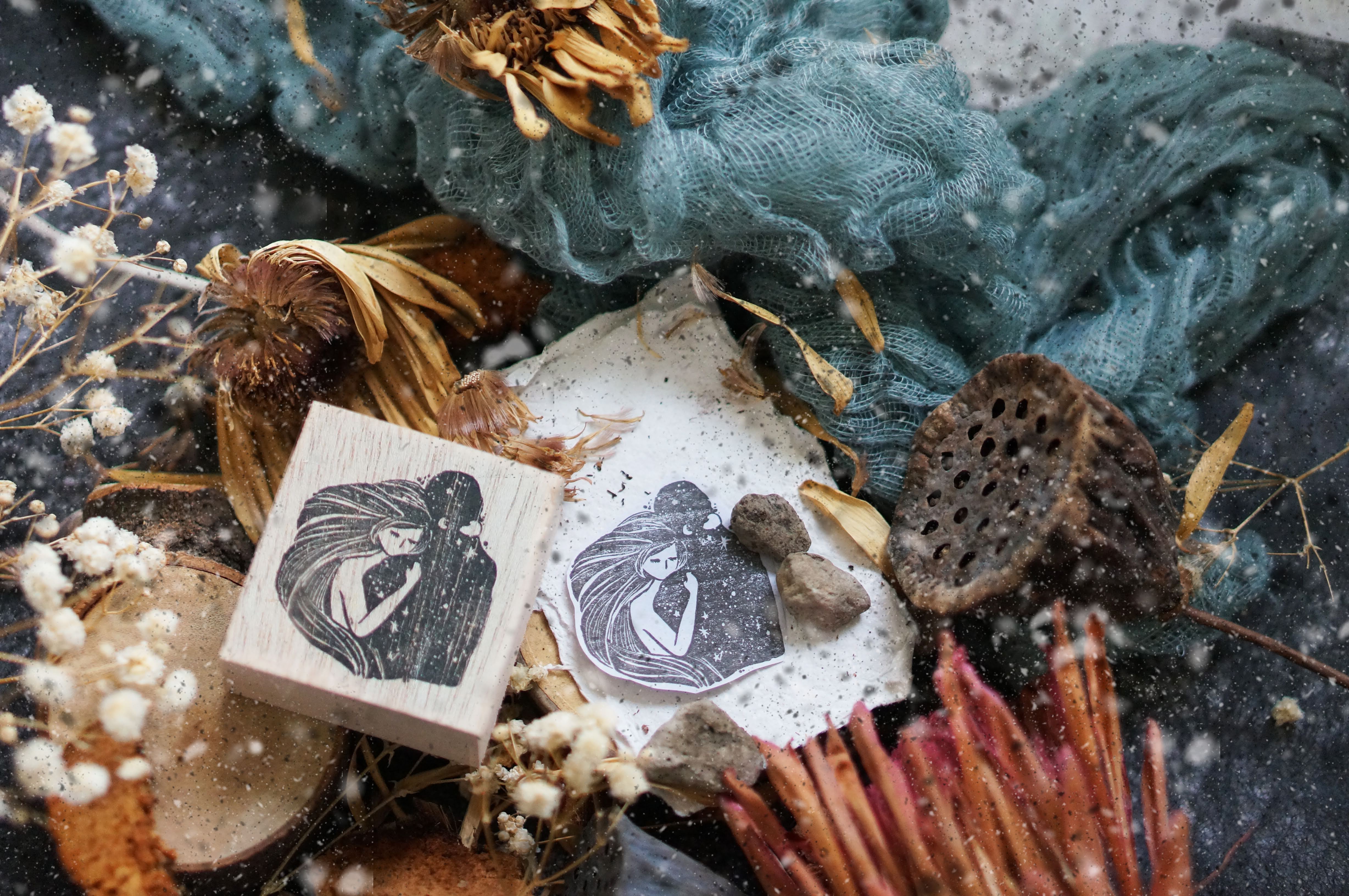 Black Milk Project Melancholy: Embrace Rubber Stamps