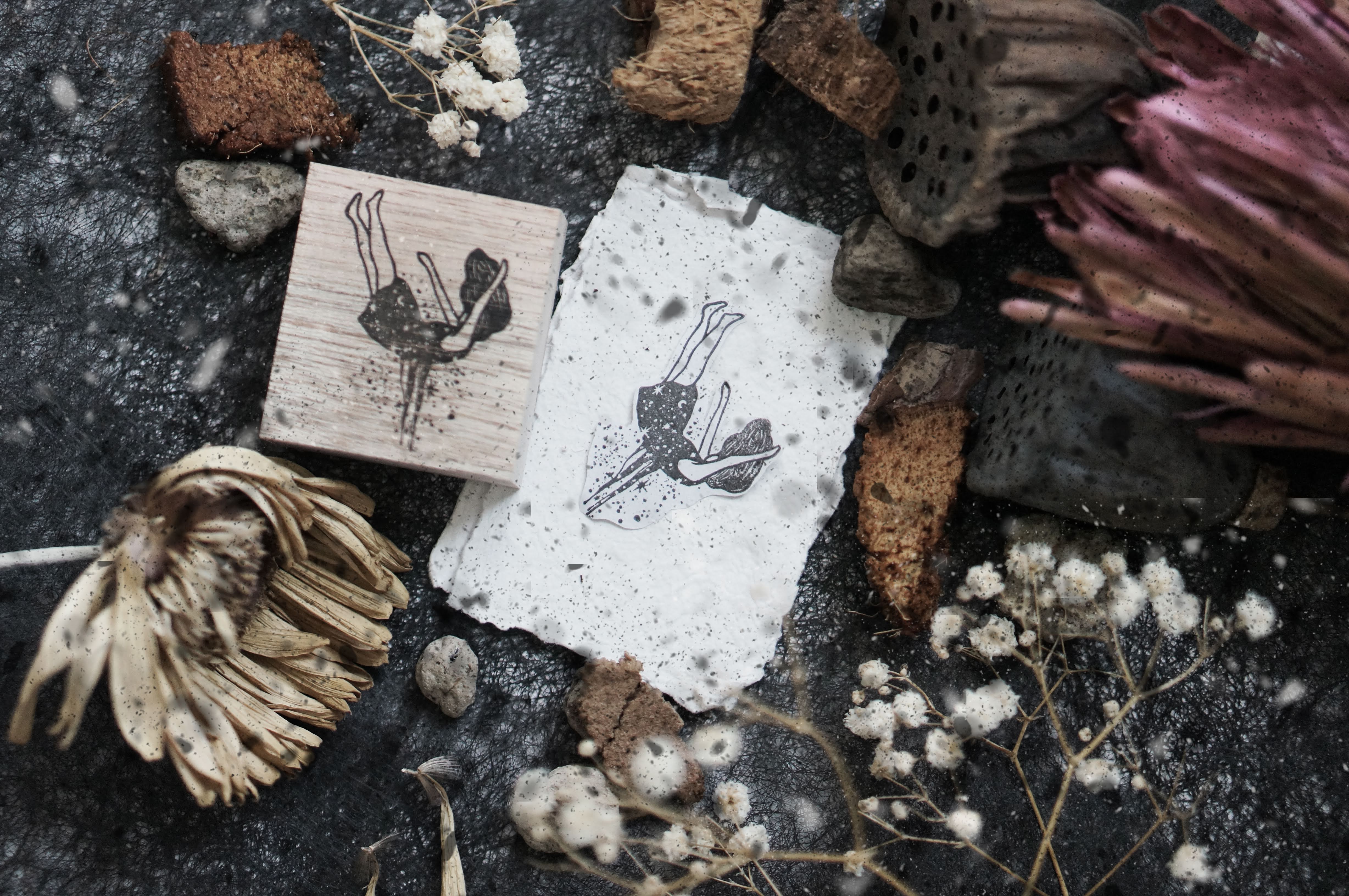 Black Milk Project Melancholy: Fall Rubber Stamps