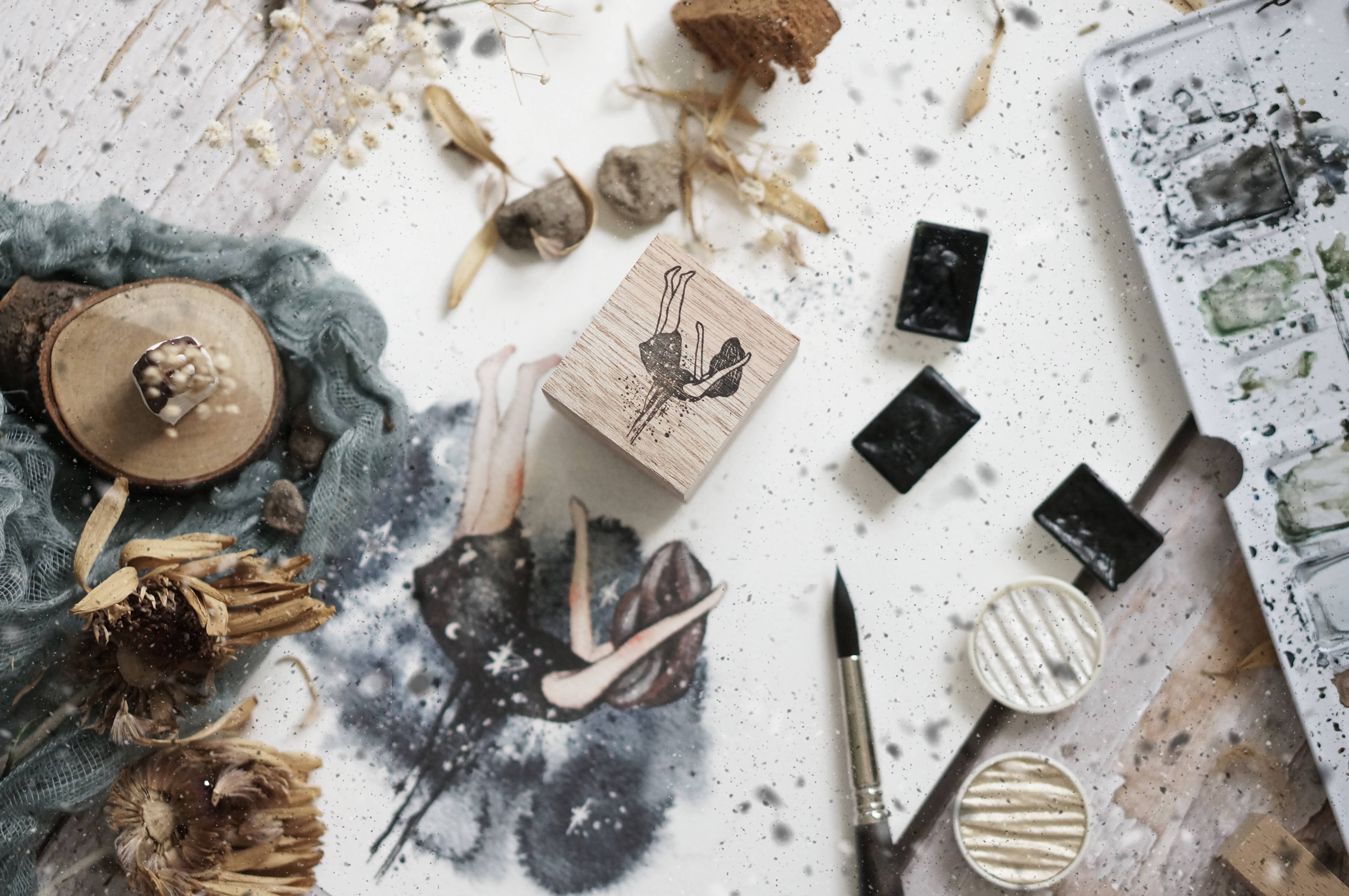 Black Milk Project Melancholy: Fall Rubber Stamps