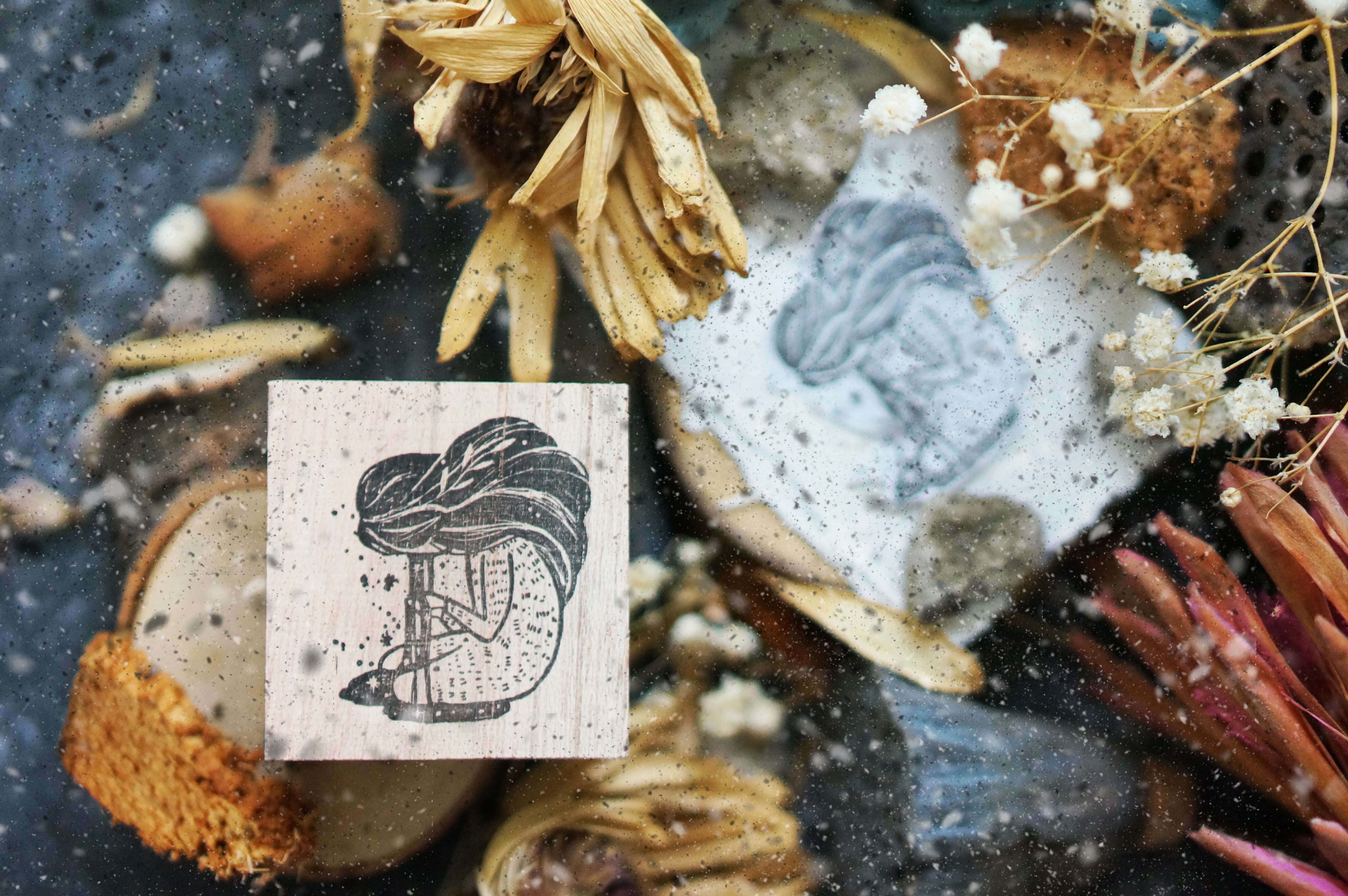 Black Milk Project Melancholy: Tears Rubber Stamps
