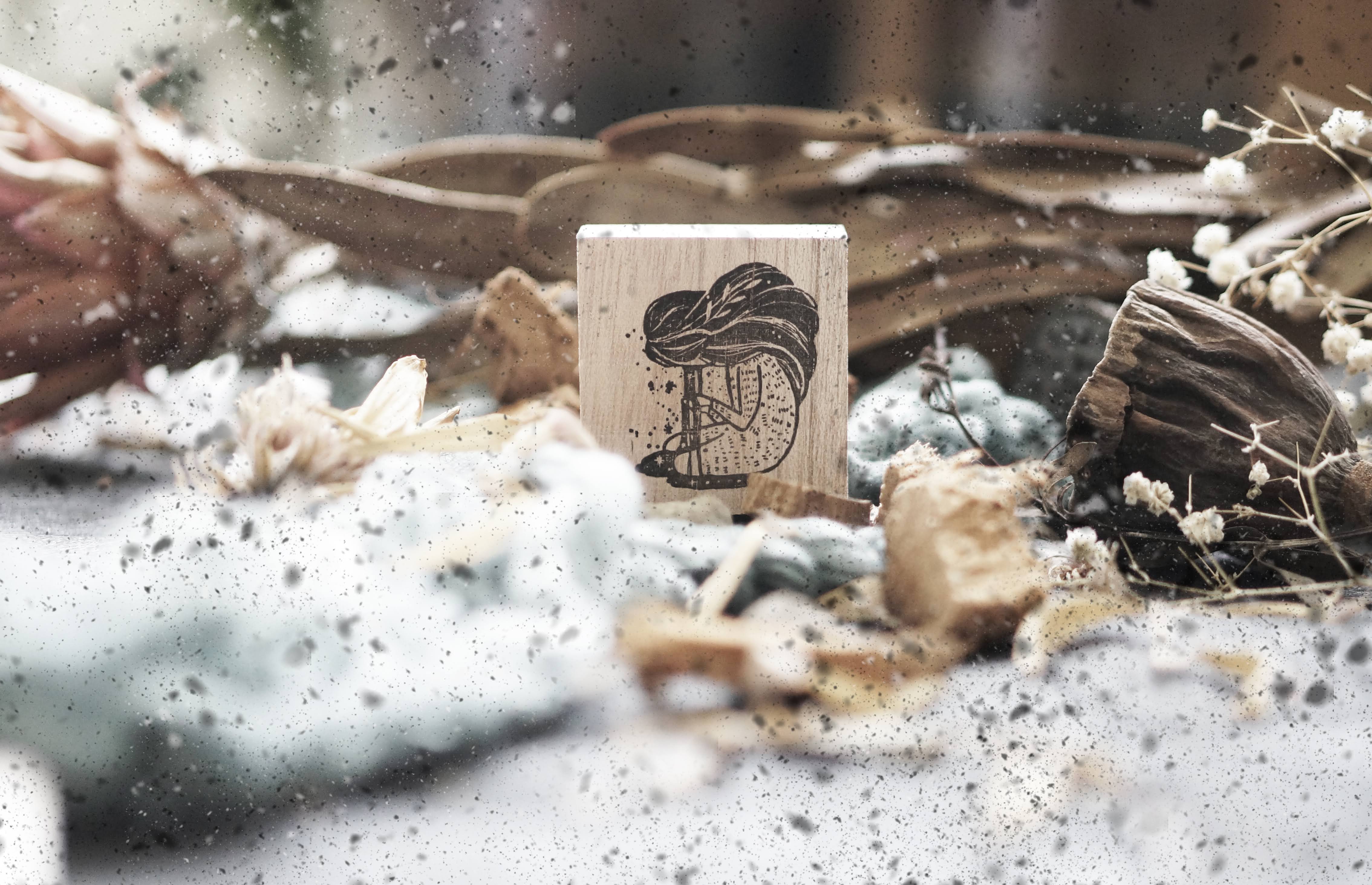 Black Milk Project Melancholy: Tears Rubber Stamps