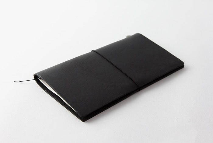 Traveler's Notebook - Regular Size - Black Leather - Smidapaper Ikigai Shop
