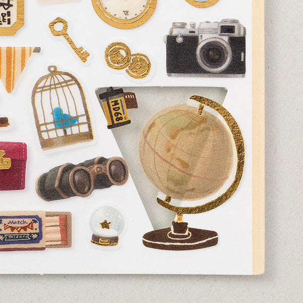 Midori Marche Stickers | Antique - Smidapaper Ikigai Shop