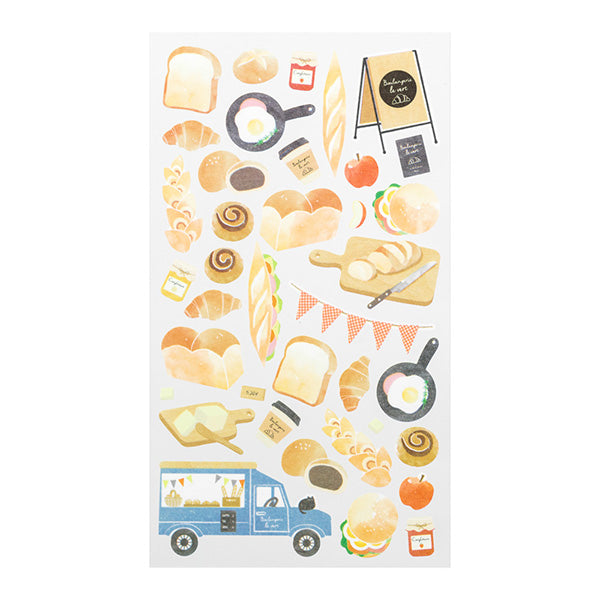 Midori Marche Stickers | Bread - Smidapaper Ikigai Shop