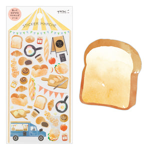 Midori Marche Stickers | Bread - Smidapaper Ikigai Shop