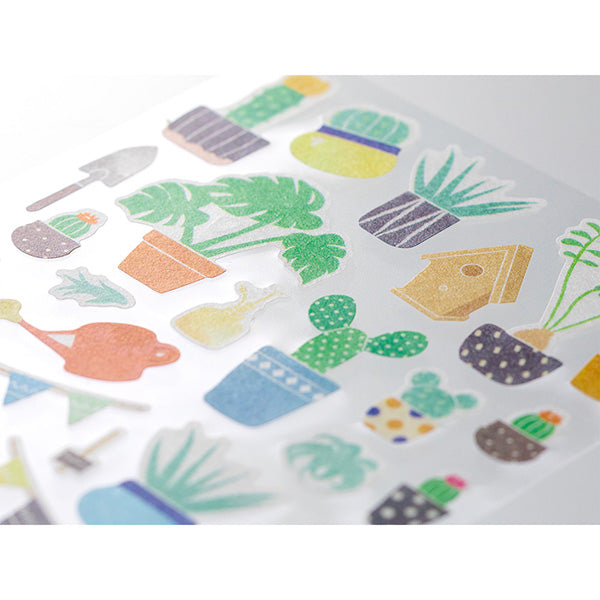 Midori Marche Stickers | Cactus - Smidapaper Ikigai Shop