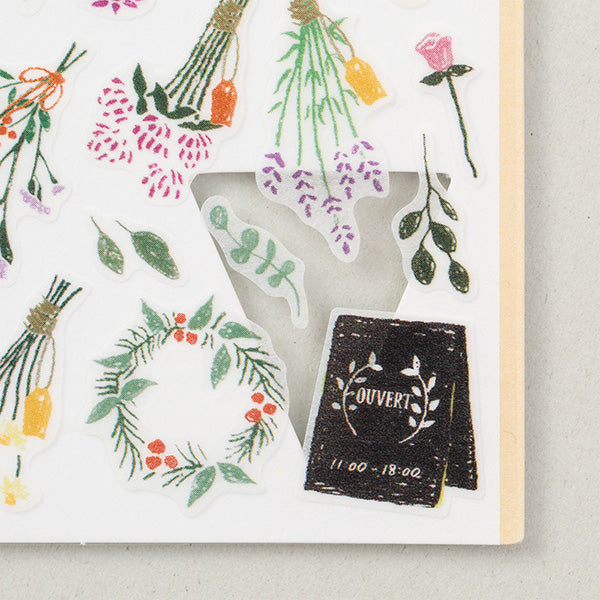 Midori Marche Stickers | Dried Flower - Smidapaper Ikigai Shop