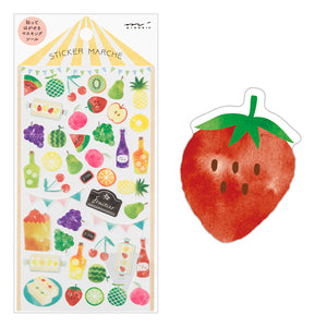 Midori Marche Stickers | Fruits - Smidapaper Ikigai Shop