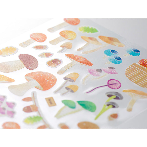 Midori Marche Stickers | Mushroom - Smidapaper Ikigai Shop