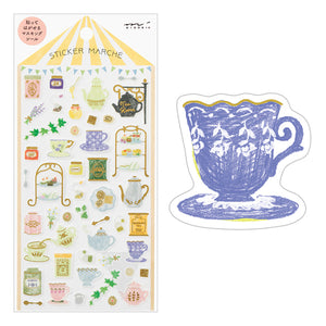Midori Marche Stickers | Tea - Smidapaper Ikigai Shop