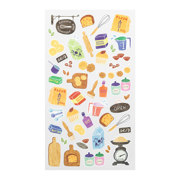 Midori Marche Stickers | Tools for Baking - Smidapaper Ikigai Shop