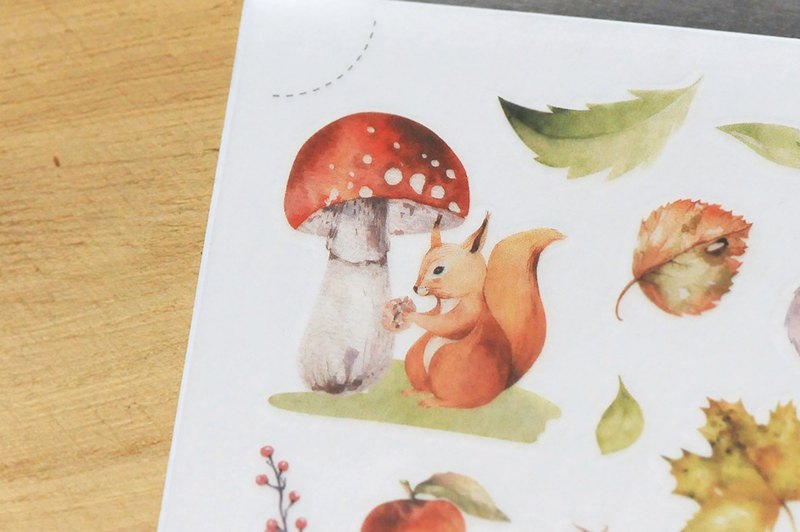 MU Print-On Stickers-094 Mushrooms - Smidapaper Ikigai Shop