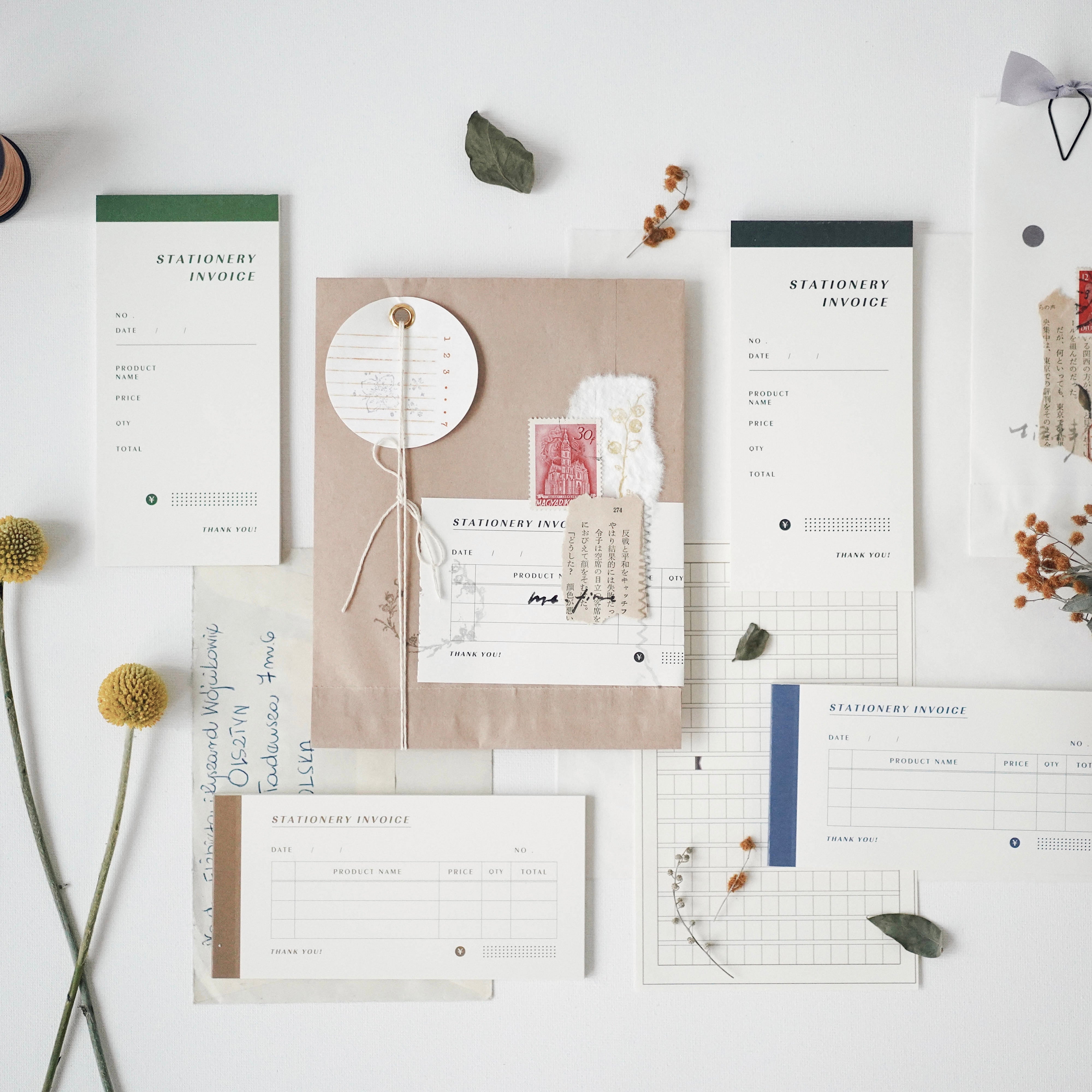 Heeymiao Stationery Invoice (Horizontal)