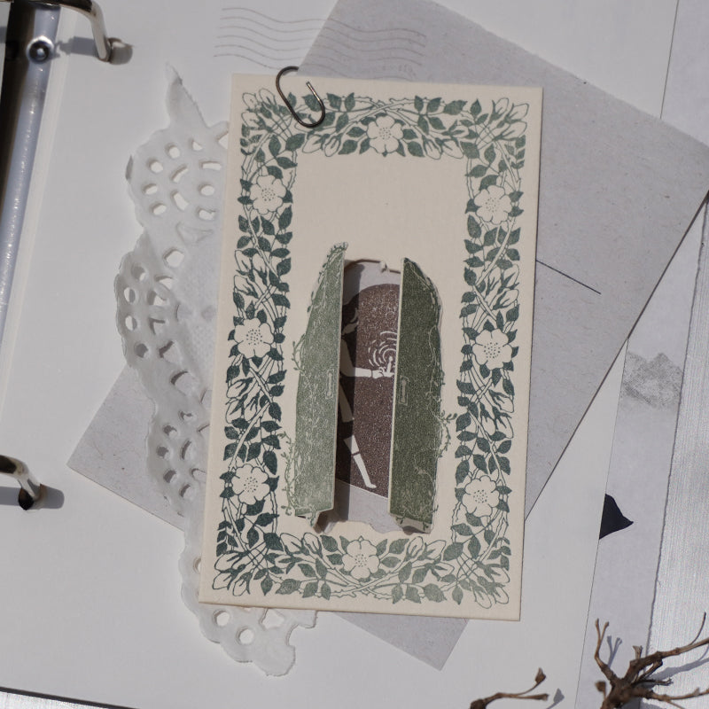 The Cabinets: Abandoned Door Rubber Stamp