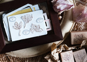 Kurukynki You:S.7 Classic Dried Orchid Rubber Stamp (3 designs, sold separately) - Smidapaper Ikigai Shop