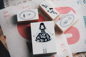 Oola Happy Stationery Lolita Stamp set of 4 - Smidapaper Ikigai Shop